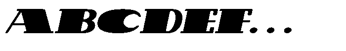 Makora Variable Makora Black Oblique Expanded Font UPPERCASE