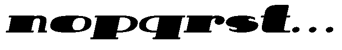 Makora Variable Makora Black Oblique Expanded Font LOWERCASE