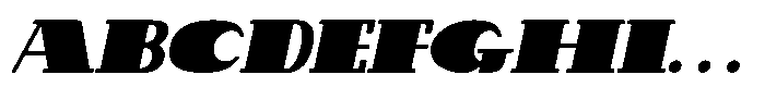 Makora Variable Makora Black Oblique Font UPPERCASE