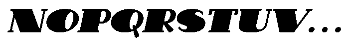 Makora Variable Makora Black Oblique Font UPPERCASE