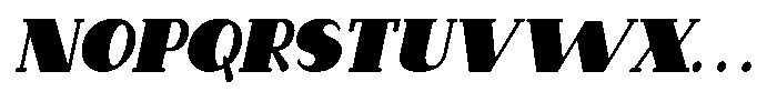 Makora Variable Makora Bold Oblique Condensed Font UPPERCASE