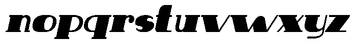 Makora Variable Makora Bold Oblique Condensed Font LOWERCASE