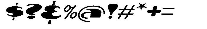 Makora Variable Makora Bold Oblique Expanded Font OTHER CHARS