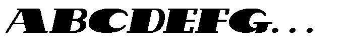 Makora Variable Makora Bold Oblique Expanded Font UPPERCASE