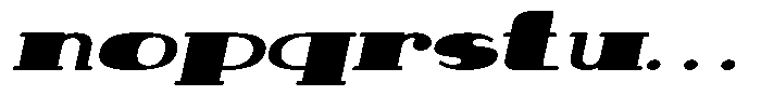 Makora Variable Makora Bold Oblique Expanded Font LOWERCASE