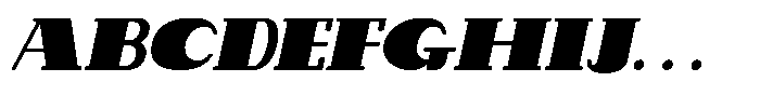 Makora Variable Makora Bold Oblique Font UPPERCASE