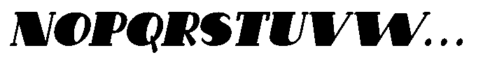 Makora Variable Makora Extra Bold Oblique Condensed Font UPPERCASE