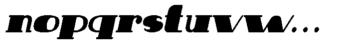 Makora Variable Makora Extra Bold Oblique Condensed Font LOWERCASE