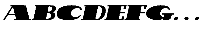 Makora Variable Makora Extra Bold Oblique Expanded Font UPPERCASE