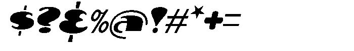 Makora Variable Makora Extra Bold Oblique Font OTHER CHARS