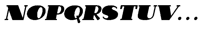 Makora Variable Makora Extra Bold Oblique Font UPPERCASE