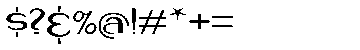 Makora Variable Makora Extra Light Expanded Font OTHER CHARS