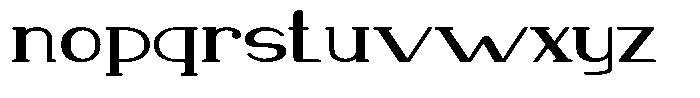 Makora Variable Makora Extra Light Expanded Font LOWERCASE