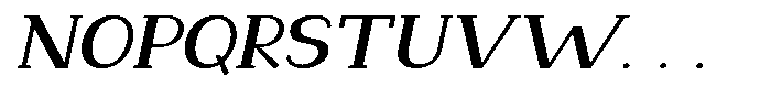 Makora Variable Makora Extra Light Oblique Expanded Font UPPERCASE