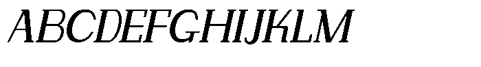 Makora Variable Makora Extra Light Oblique Font UPPERCASE