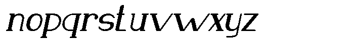 Makora Variable Makora Extra Light Oblique Font LOWERCASE