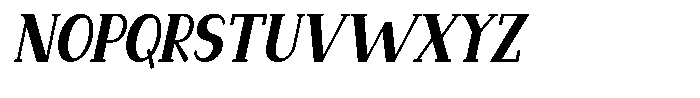 Makora Variable Makora Light Oblique Condensed Font UPPERCASE