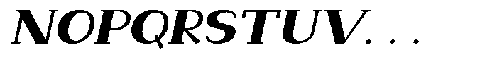 Makora Variable Makora Light Oblique Expanded Font UPPERCASE