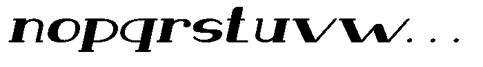 Makora Variable Makora Light Oblique Expanded Font LOWERCASE