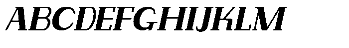 Makora Variable Makora Light Oblique Font UPPERCASE