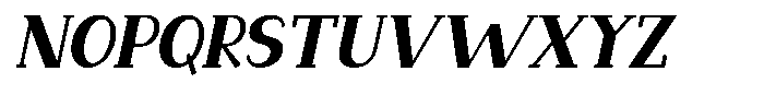 Makora Variable Makora Light Oblique Font UPPERCASE
