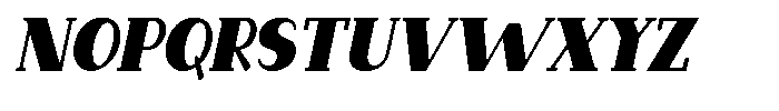 Makora Variable Makora Medium Oblique Condensed Font UPPERCASE