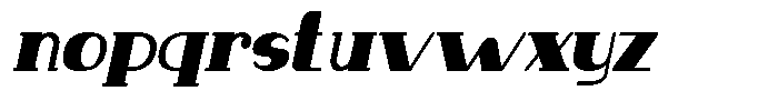 Makora Variable Makora Medium Oblique Condensed Font LOWERCASE