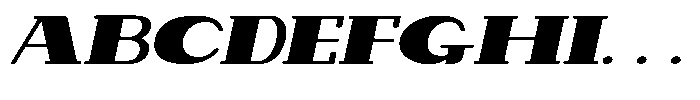 Makora Variable Makora Medium Oblique Expanded Font UPPERCASE