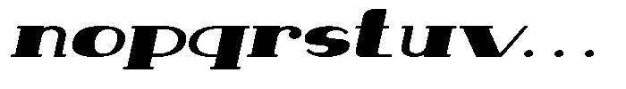 Makora Variable Makora Medium Oblique Expanded Font LOWERCASE