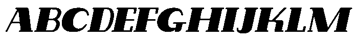 Makora Variable Makora Medium Oblique Font UPPERCASE