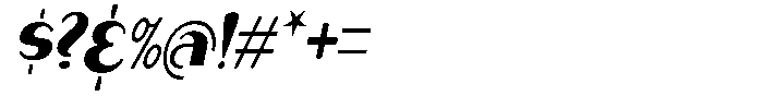Makora Variable Makora Oblique Condensed Font OTHER CHARS
