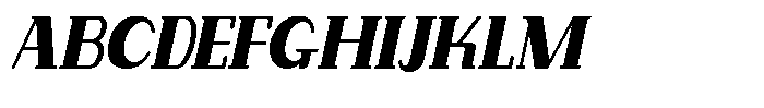 Makora Variable Makora Oblique Condensed Font UPPERCASE