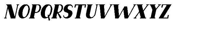 Makora Variable Makora Oblique Condensed Font UPPERCASE