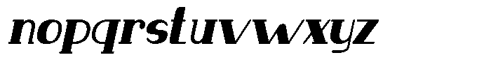 Makora Variable Makora Oblique Condensed Font LOWERCASE