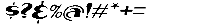 Makora Variable Makora Oblique Expanded Font OTHER CHARS