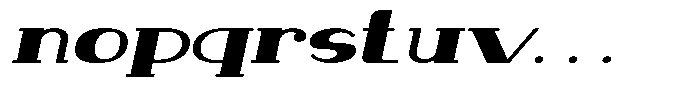 Makora Variable Makora Oblique Expanded Font LOWERCASE