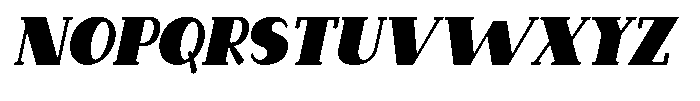 Makora Variable Makora Semi Bold Oblique Condensed Font UPPERCASE