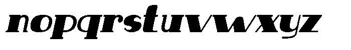 Makora Variable Makora Semi Bold Oblique Condensed Font LOWERCASE
