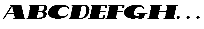 Makora Variable Makora Semi Bold Oblique Expanded Font UPPERCASE