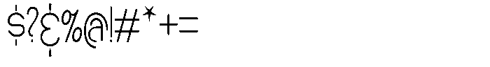 Makora Variable Makora Thin Condensed Font OTHER CHARS