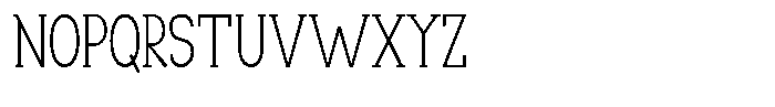 Makora Variable Makora Thin Condensed Font UPPERCASE