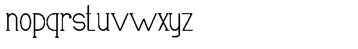 Makora Variable Makora Thin Condensed Font LOWERCASE