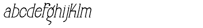 Makora Variable Makora Thin Oblique Condensed FONT