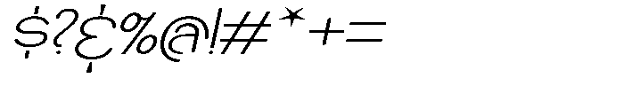 Makora Variable Makora Thin Oblique Expanded Font OTHER CHARS
