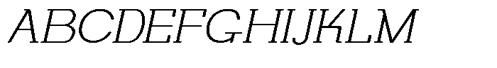 Makora Variable Makora Thin Oblique Expanded Font UPPERCASE