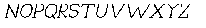 Makora Variable Makora Thin Oblique Expanded Font UPPERCASE