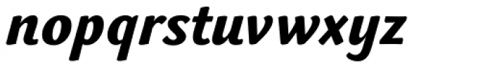Makozin Heavy Italic Font LOWERCASE