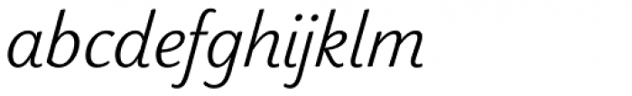 Makozin Light Italic Font LOWERCASE