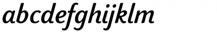 Makozin Medium Italic Font LOWERCASE