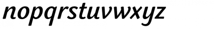 Makozin Medium Italic Font LOWERCASE